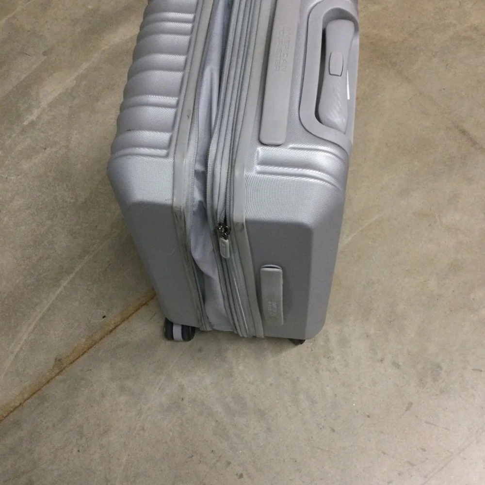 Silver Hardside Carry-On Spinner Luggage - Men Bags